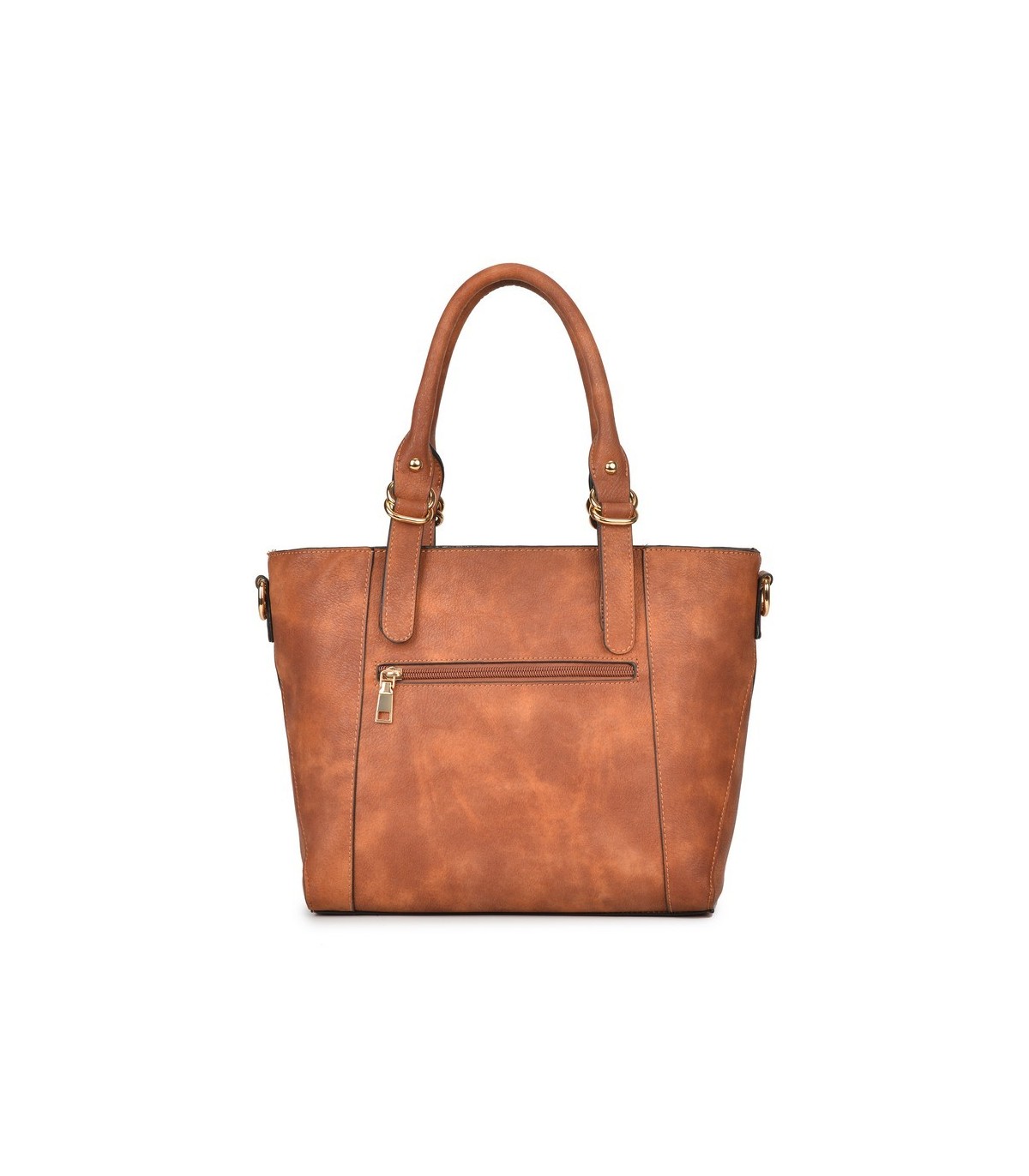 T10493 - Bolso de mano con pompón a juego y bandolera